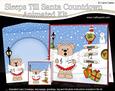 3D Xmas Livvy Bear Sleeps Till Santa Animated Card