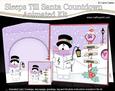 3D Xmas Snowman Sleeps Till Santa Animated Card