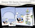 3D Xmas Pip Penguin Sleeps Till Santa Animated Card