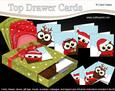 3D Xmas Little Hoot Owl Top Drawer Cards Bumper Kit