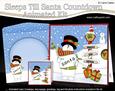 3D Xmas Snowman Sleeps Till Santa Animated Card