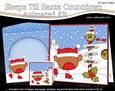 3D Xmas Bobbin Robin Sleeps Till Santa Animated Card