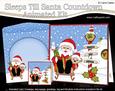 3D Xmas Santa Sleeps Till Santa Animated Card