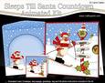 3D Xmas Rudolph Sleeps Till Santa Animated Card