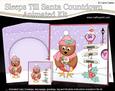 3D Xmas Cute Little Robin Sleeps Till Santa Animated Card