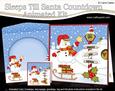 3D Xmas Snowman Sleeps Till Santa Animated Card