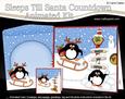 3D Xmas Pip Penguin Sleeps Till Santa Animated Card