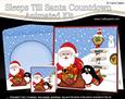 3D Xmas Santa & Pip Penguin Sleeps Till Santa Animated Card