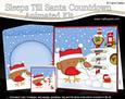 3D Xmas Bobbin Robin Sleeps Till Santa Animated Card