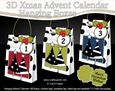 3D Trees Xmas Hanging Advent Calendar Box Kit