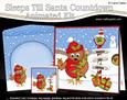 3D Xmas Cute Little Robin Sleeps Till Santa Animated Card