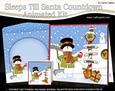 3D Xmas Snowman Sleeps Till Santa Animated Card