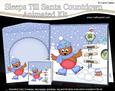 3D Xmas Cute Little Robin Sleeps Till Santa Animated Card