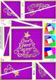 Merry Christmas Tree Twisted Spiral Side Stacker