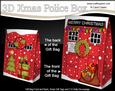 3D Christmas Police Box Gift Bag Mini Kit
