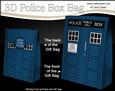 3D Police Box Gift Bag Mini Kit