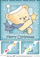 8 x 8 Robert's Xmas Star Scalloped Corner Topper