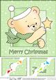 8 x 8 Robert's Xmas Star Scalloped Corner Topper
