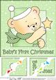 8 x 8 Robert's Star Baby's 1st Xmas Scalloped Corner Topper
