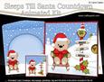 3D Xmas Teddy Tess Sleeps Till Santa Animated Card