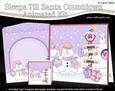 3D Xmas Snowman Sleeps Till Santa Animated Card