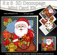 8x8 Xmas Santa's Sack Mini Kit 3D Decoupage