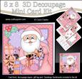 8x8 Xmas Santa's Sack Mini Kit 3D Decoupage