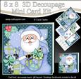 8x8 Xmas Santa's Sack Mini Kit 3D Decoupage