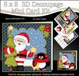 8x8 Xmas Santa's Tree Mini Kit 3D Decoupage