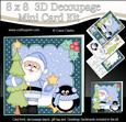 8x8 Xmas Santa's Tree Mini Kit 3D Decoupage