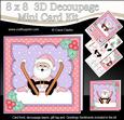 8x8 Xmas Oops Santa Mini Kit 3D Decoupage