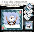 8x8 Xmas Oops Santa Mini Kit 3D Decoupage