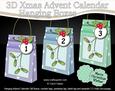 3D Mistletoe Xmas Hanging Advent Calendar Box Kit