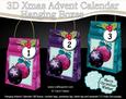 3D Baubles Xmas Hanging Advent Calendar Box Kit