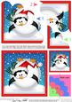 Xmas Oops Penguin Snowball Fan Pyramage Topper