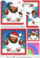 Xmas Oops Robin Snowball Fan Pyramage Topper