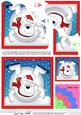 Xmas Oops Polar Bear Snowball Fan Pyramage Topper