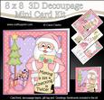 8x8 Xmas Santa's List Mini Kit 3D Decoupage