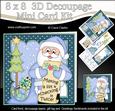 8x8 Xmas Santa's List Mini Kit 3D Decoupage
