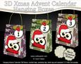 3D Little Hoot Owl Xmas Hanging Advent Calendar Box Kit