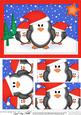 A5 Xmas Penguins Felties Pyramage Topper