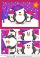 A5 Xmas Penguins Felties Pyramage Topper