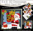8x8 Xmas Santa Mini Kit 3D Decoupage
