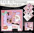 8x8 Xmas Santa Mini Kit 3D Decoupage