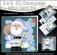 8x8 Xmas Santa Mini Kit 3D Decoupage