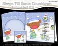 3D Xmas Bobbin Robin Sleeps Till Santa Animated Card