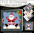 8x8 Xmas Ooops Santa Mini Kit 3D Decoupage