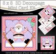 8x8 Xmas Ooops Santa Mini Kit 3D Decoupage