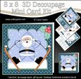 8x8 Xmas Ooops Santa Mini Kit 3D Decoupage