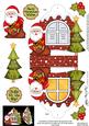 3D Santa Xmas Window Treat Holder Christmas Decoration